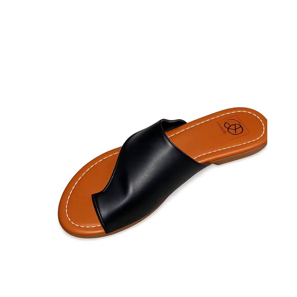 NEW EVERGLADES women's lili toe cuff sandal in black